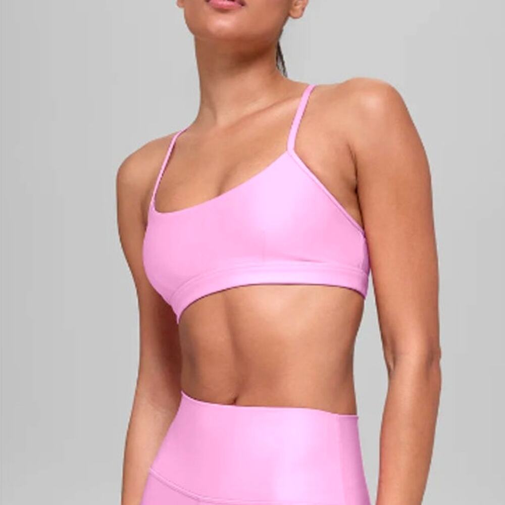 Alo Yoga Airlift Intrigue Bra Candy Heart Pink Size L